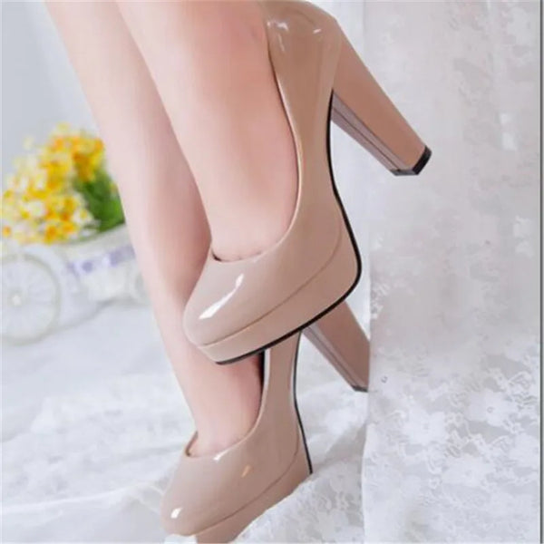 Women Pumps Shoes Pointed Toe High Heels Slip-On Designer