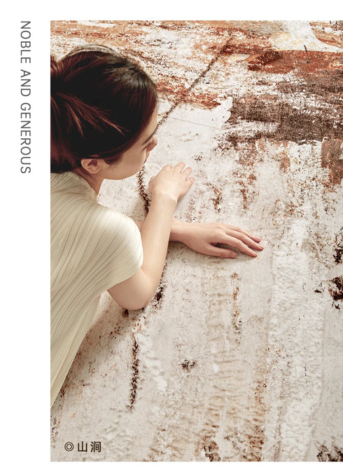 Light Luxury Retro Area Rugs for Living Room and Bedroom Plush Soft Thick Mats