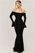 Mozision Lace Off-shoulder Sexy Maxi Dress Elegant Evening Dress