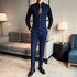 Fashion Business Casual Suit Set for Men with Vest and Trousers for Wedding