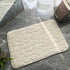 Cobblestone Embossed Non-Slip Bathroom Mat Memory Foam Rug for Shower Room and Bath