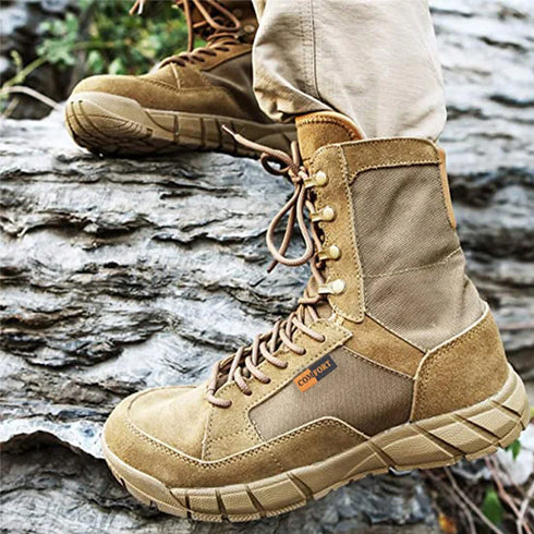 Lightweight Tactical Combat Boots for Men - Outdoor Hiking and Jungle Use