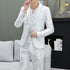 Men's Shiny 2-Piece Suit Set for Weddings - Smart Casual Style with Jacket and Pants