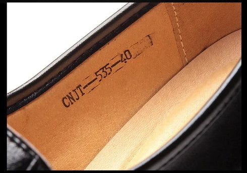 Leather Men Formal Shoes Slip On Dress Moccasins Breathable Luxury Loafers