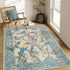 Floral Birds Area Rug for Living Room and Bedroom Decor Soft Non Slip Machine Washable Floor Mat
