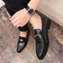 Stylish Italian Leather Penny Loafers for Men - Classic Dress Shoes for Weddings and Formal Events, Available in Big Sizes 38-48
