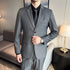Fashion Business Casual Suit Set for Men with Vest and Trousers for Wedding