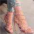 Stylish Women's Gladiator Sandals with Cross Strap and Open Toe