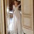 Gorgeous Mermaid Wedding Dress Lace Appliques Detachable Train Bridal Gown