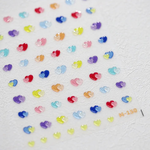 Kawaii Hydrangea 5D Embossed Flower Nail Art Stickers - Self-Adhesive Transfer Decals for Stunning DIY Nail Decoration