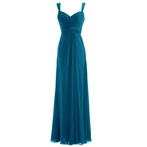 A Line Chiffon Sweetheart Bridesmaid Dress For Evening With Pleated Off Shoulder Silhouette And Lace Up Back