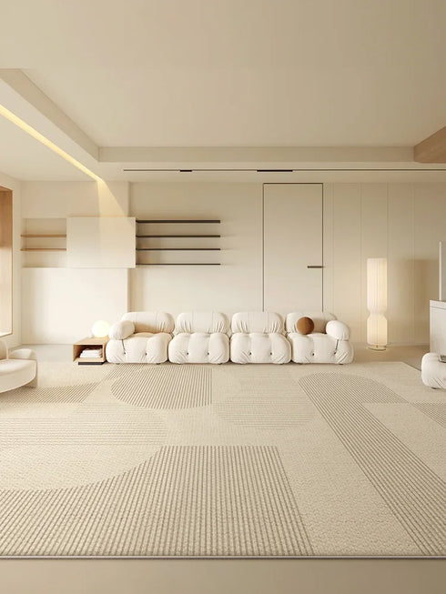 Large Size Geometric Living Room Carpet Luxury Home Decoration Rug Easy To Clean Non-Slip Bedroom Mat