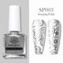 10ml Nail Stamping Polish for Stunning Metallic Mirror Effect - Gold, Silver, and Vibrant Colors for DIY Nail Art Designs