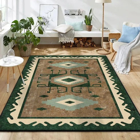 Moroccan Luxury Rug for Living Room and Bedroom Easy Clean Non Slip Decor