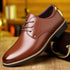 Large Size Leather Business Dress Shoes for Men Soft Sole Derby Style Wedding Footwear