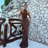 JULISSA MO Satin Sexy Hollow Out Maxi Dress for Elegant Parties