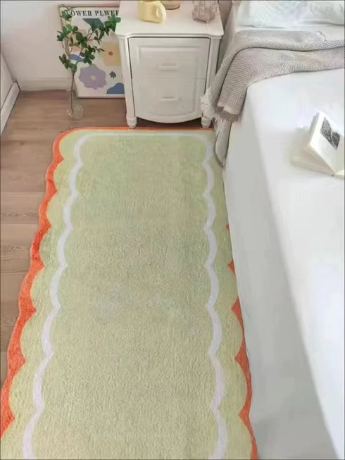Minimalist Irregular Carpet for Living Room and Bedroom Creative Plush Rug for Large Area and Baby Crawling Mat
