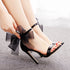 Elegant Women's Sandals with Pointed Toe and Butterfly Knot for Wedding and Office Wear