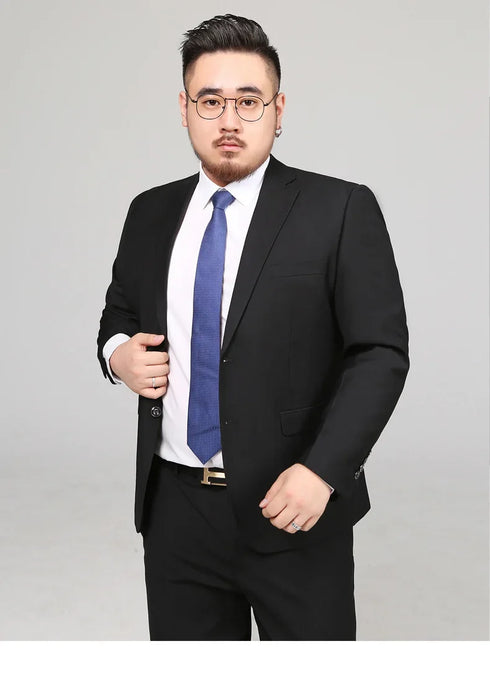 Men's Formal Suit Blazer and Pants Set for Weddings and Office Wear