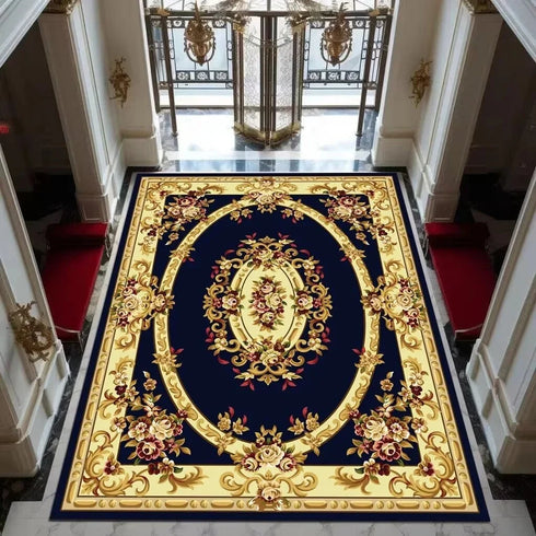 Luxury Floral Area Rug for Living Room and Bedroom Home Decoration