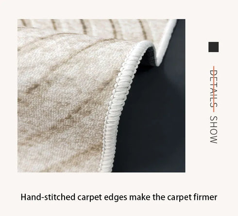 Minimalist Large Area Living Room Carpet Comfortable Bedroom Rug Home Decoration