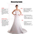 Strapless Beaded Pearls Wedding Dress Ball Gown With Button Back And Court Train Silhouette
