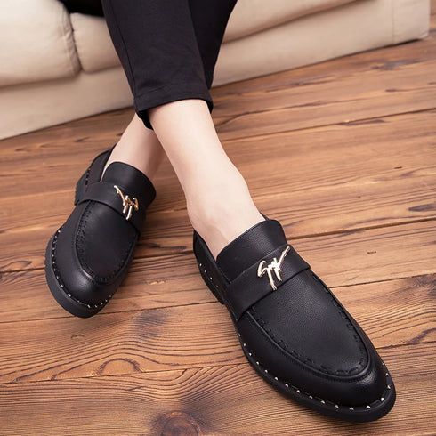 Elegant Men's Pointed Toe Dress Shoes – Luxurious Patent Leather Oxfords for Wedding and Party Occasions, Perfect for Office & Career Events