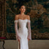 Detachable Train Luxury Wedding Dresses Mermaid Sequins Off Shoulder Gown