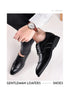 Men Classic Retro Brogues Lace Up Business Leather Shoes Formal Office Flats Wedding Party Oxford Shoes