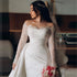 Elegant Women's Satin Bridal Dresses Mermaid Lace Gowns