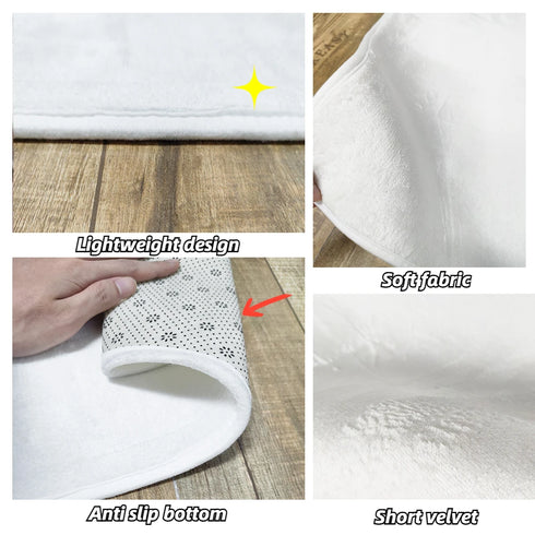 Geometric Round Carpet for Living Room Modern Luxury Home Decor Area Rug Non-Slip Mat