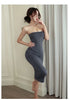 Summer Ice Silk Open Back Dress For Formal Occasions