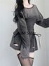 Fairycore Grunge Goth Corset Dress Women Aesthetic Streetwear Bodycon Y2k Indie Clothes