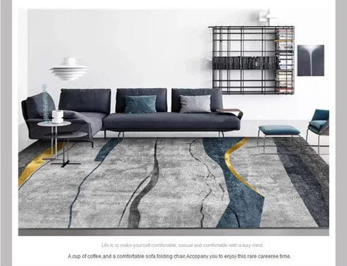 Nordic Luxury Crystal Fleece Large Living Room Carpet Rug for Home Decor