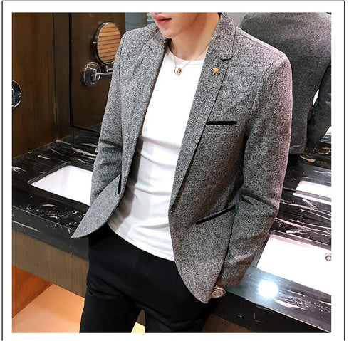 Fashionable Business Leisure Suit Coat for Men