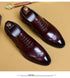 Genuine Cow Leather Brogue Oxford Shoes for Men Vintage Handmade Casual Flats