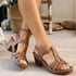 Women Slip On Chunky Platform Sandals Summer Wedges