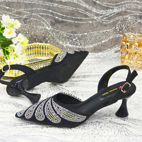 Venus Chan Shoes and Bag Set for Women's Party Heels