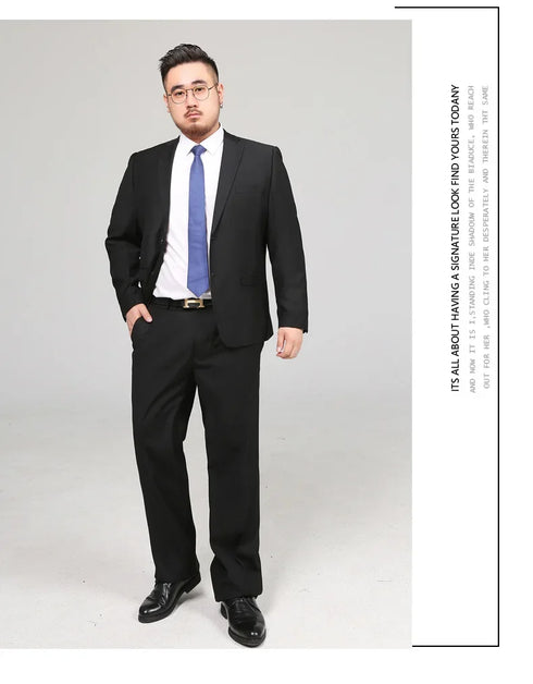 Men's Formal Suit Blazer and Pants Set for Weddings and Office Wear