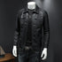 Autumn Oversized Slim Men's Motorcycle Riding Suit - Thickened Waterproof PU Leather Jacket for Casual Wear