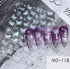 5D Embossed Nail Art Stickers - Semi-Transparent White Bowknots Adhesive Sliders for Creative Manicure Decorations and Nail Art Accessories