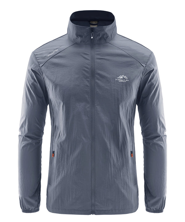 Men's Casual Summer Ultralight Windproof Water-Resistant Jacket with Sun Protection