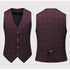 Men's Business Casual Suit Set Blazer Vest Pants Fashionable Slim Fit for Weddings and Work
