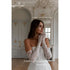 Elegant A-Line Mini Wedding Dress Strapless Sequined Vintage Style