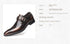 Men Pointed Toe Leather Shoes Slip On Low Heel Footwear