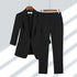 Elegant Women's Casual Blazers Jacket and Slim Fit Pants Two Piece Suit for Professional Summer Wear - Stylish Korean Inspired Outfit Set