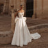 Graceful A Line Wedding Dresses Women Strapless Lace Appliques Gowns Backless Customized