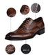 Men Casual Crocodile Leather Oxford Shoes for Office and Career