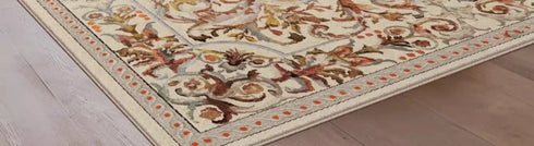 Retro Luxury Carpet for Living Room and Bedroom Soft Non-Slip Machine Washable Rug