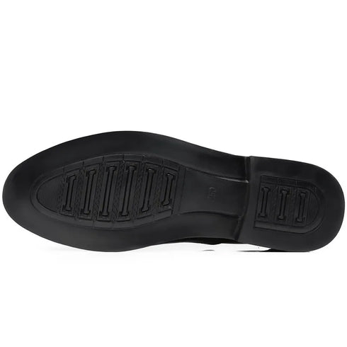 Elegant Handcrafted Oxford Brogue Dress Shoes for Men - Genuine Calfskin Leather, Classic Business Formal Style, Perfect for Office and Career Occasions